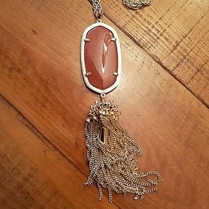 Kendra Scott Rayne necklace in goldstone